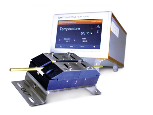 Contact-free temperature measurement without optics