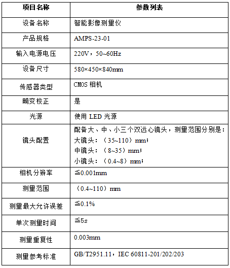 自動(dòng)智能影像測(cè)量系統(tǒng)